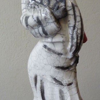 Скульптура под названием "voyage au pays des…" - Brigitte Zabeth, Подлинное произведение искусства, Терракота