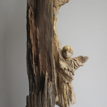 Skulptur mit dem Titel "Promenade / walk" von Brigitt Fleury, Original-Kunstwerk, Keramik