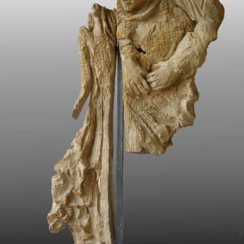 Escultura titulada "Quasimodo et Esmera…" por Brigitt Fleury, Obra de arte original, Cerámica