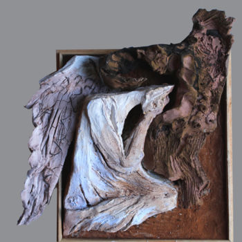 Скульптура под названием "Les liaisons danger…" - Brigitt Fleury, Подлинное произведение искусства, Керамика