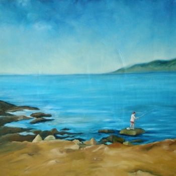 Painting titled "Seascape" by Brigitte Kohlhepp, Original Artwork