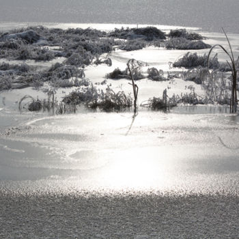 Fotografia zatytułowany „Winter Lake” autorstwa Sergei Smv, Oryginalna praca, Fotografia cyfrowa