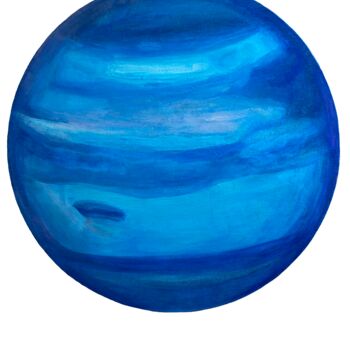 Pintura titulada "Neptune II" por Brittany Ellis, Obra de arte original, Acrílico