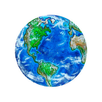 "Earth painting" başlıklı Tablo Brittany Ellis tarafından, Orijinal sanat, Akrilik