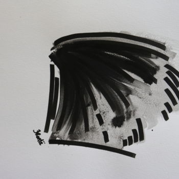 Картина под названием "INK I" - Brontearts, Подлинное произведение искусства, Чернила