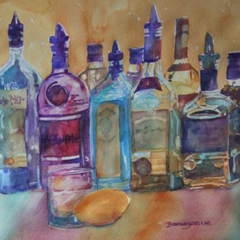 绘画 标题为“Cheers” 由Bronwen Jones, 原创艺术品, 水彩