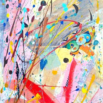 Painting titled "Abstract 07 "Untitl…" by Bronwen Evans, Original Artwork, Acrylic