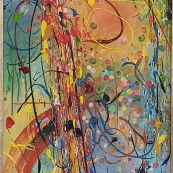 제목이 "Abstract 'untitled'…"인 미술작품 Bronwen Evans로, 원작, 아크릴 판지에 장착됨