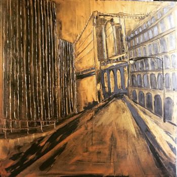 Schilderij getiteld "BROOKLYN" door Brooke Major, Origineel Kunstwerk, Olie