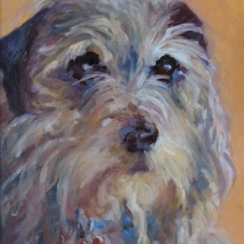 Painting titled "Scruffy" by B.Rossitto, Original Artwork, Oil
