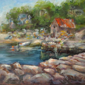 Painting titled "Lanes Cove Lobster…" by B.Rossitto, Original Artwork, Oil