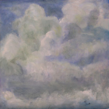 Painting titled "Clouds" by B.Rossitto, Original Artwork, Oil