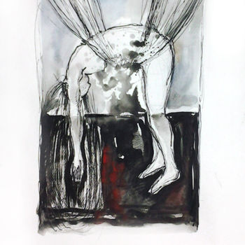 Рисунок под названием "Omar Brouzi, Sans t…" - Brouzi, Подлинное произведение искусства, Другой