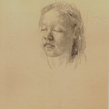 Desenho intitulada "Portrait of V. Vasi…" por Irina Broydo, Obras de arte originais