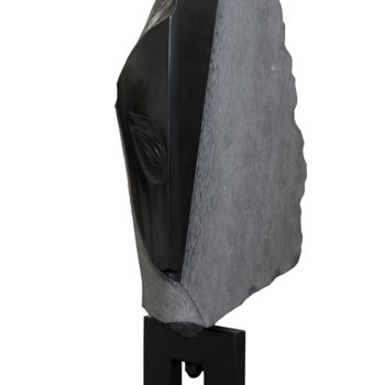 Sculpture titled "Mystérieux Silence" by Bruce Clicq, Original Artwork, Stone