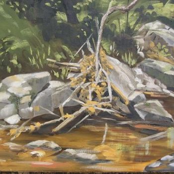 Pintura titulada "Dans le ruisseau" por Pierre Bruet, Obra de arte original