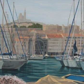 Peinture intitulée "Marseille - la bonn…" par Pierre Bruet, Œuvre d'art originale