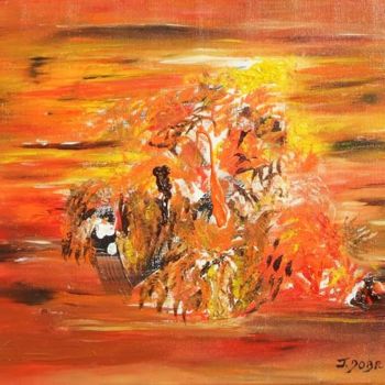 Painting titled "MIRAGE" by Jacqueline Dobrugi, Original Artwork, Oil