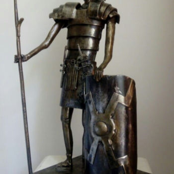 「Centurion」というタイトルの彫刻 Mathieu Brulant (MetalDeco)によって, オリジナルのアートワーク, ステンレス鋼