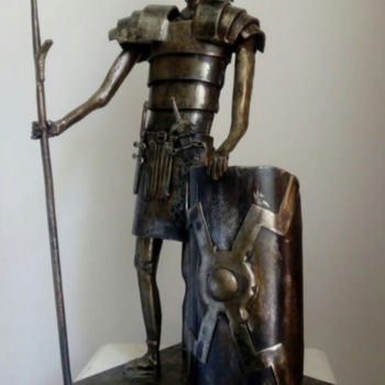 Sculpture intitulée "Centurion" par Mathieu Brulant (MetalDeco), Œuvre d'art originale, Acier inoxydable