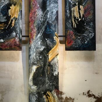 Peinture intitulée "Triptyque N° I-2016" par Bruno Bianchi, Œuvre d'art originale, Acrylique