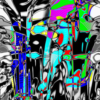 Digitale Kunst getiteld "Abstrait.10" door Bruno Bisanti, Origineel Kunstwerk, Digitale fotografie