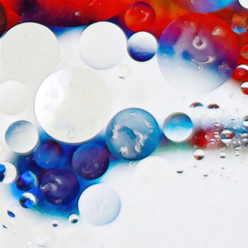 Photographie intitulée "Les bulles" par Bruno Bisanti, Œuvre d'art originale, Photographie numérique Monté sur Aluminium