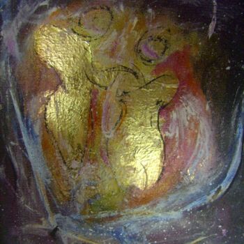 Peinture intitulée "Les mains de l'Aube" par Bruno Briatte, Œuvre d'art originale, Huile