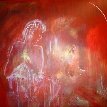 Painting titled "Angélite" by Bruno Briatte, Original Artwork, Oil