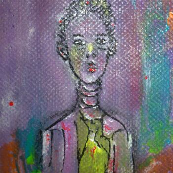 Painting titled "Déglingu'art papa o…" by Bruno Briatte, Original Artwork, Acrylic