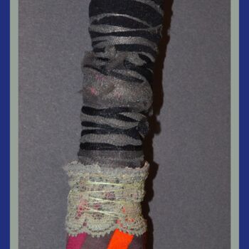 Art textile intitulée "Enserrement (L n°4)" par Bruno Buschiasso, Œuvre d'art originale, Tissu