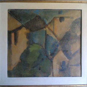 Painting titled "Case" by Bruno Carcereri, Original Artwork, Oil