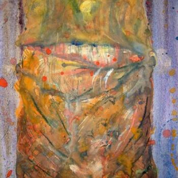 Peinture intitulée "lit d'artiste 2" par Bruno Dumont, Œuvre d'art originale, Huile