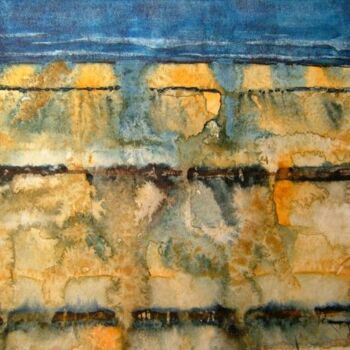 Peinture intitulée "plage découverte 5" par Bruno Dumont, Œuvre d'art originale, Huile