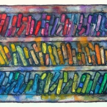 "boîte à pastels 1" başlıklı Tablo Bruno Dumont tarafından, Orijinal sanat, Petrol