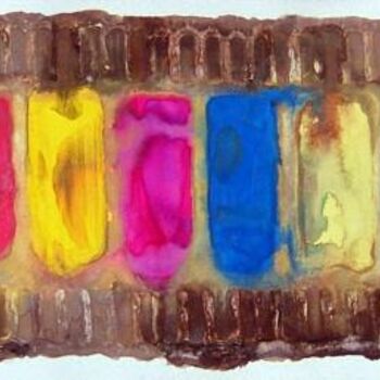 Peinture intitulée "8 couleurs 3" par Bruno Dumont, Œuvre d'art originale, Huile