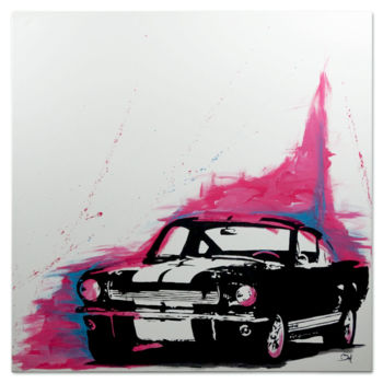 Painting titled "Shelby GT" by Bruno Hamard, Original Artwork, Acrylic