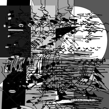 Рисунок под названием "ecriture rythmique" - Bruno Keip, Подлинное произведение искусства
