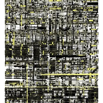 Tekening getiteld "partition" door Bruno Keip, Origineel Kunstwerk