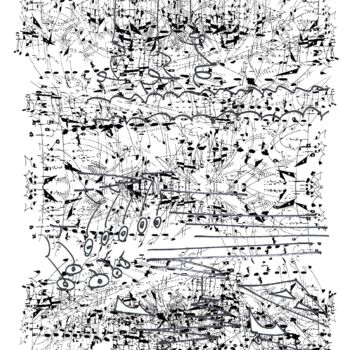 Drawing titled "partition" by Bruno Keip, Original Artwork