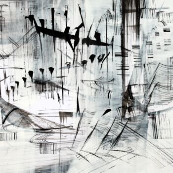 Рисунок под названием "ecriture rythmiques" - Bruno Keip, Подлинное произведение искусства