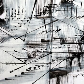图画 标题为“ecriture rythmiques” 由Bruno Keip, 原创艺术品