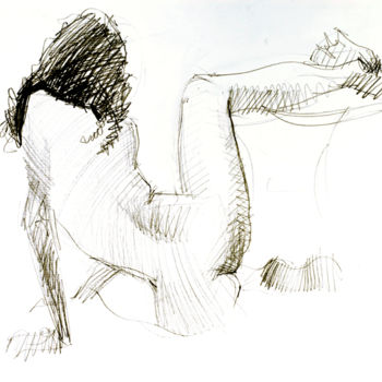 Drawing titled "NU 15-11-05.jpg" by Bruno Le Sourd, Original Artwork
