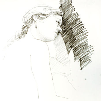 Dessin intitulée "MARIANA 15-11-11.jpg" par Bruno Le Sourd, Œuvre d'art originale