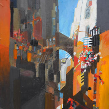 Peinture intitulée "L'ARCHE Séville h-t…" par Bruno Le Sourd, Œuvre d'art originale