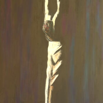 Malerei mit dem Titel "danseur flamenco" von Bruno Leblais, Original-Kunstwerk, Öl