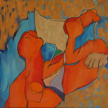 Peinture intitulée "Etude n°1" par Bruno Leblais, Œuvre d'art originale, Huile
