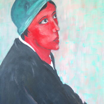 제목이 "bonnet-vert"인 미술작품 Bruno Leblais로, 원작, 기름