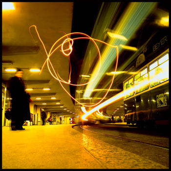 Photography titled "Zurich Oeuil" by Bruno Mesrine, Original Artwork, Light Painting