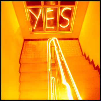 제목이 "YES"인 사진 Bruno Mesrine로, 원작, 라이트 페인팅